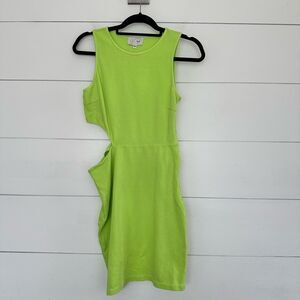 Victor Glemaud Women’s Medium Green Cutout Bodycon Dress